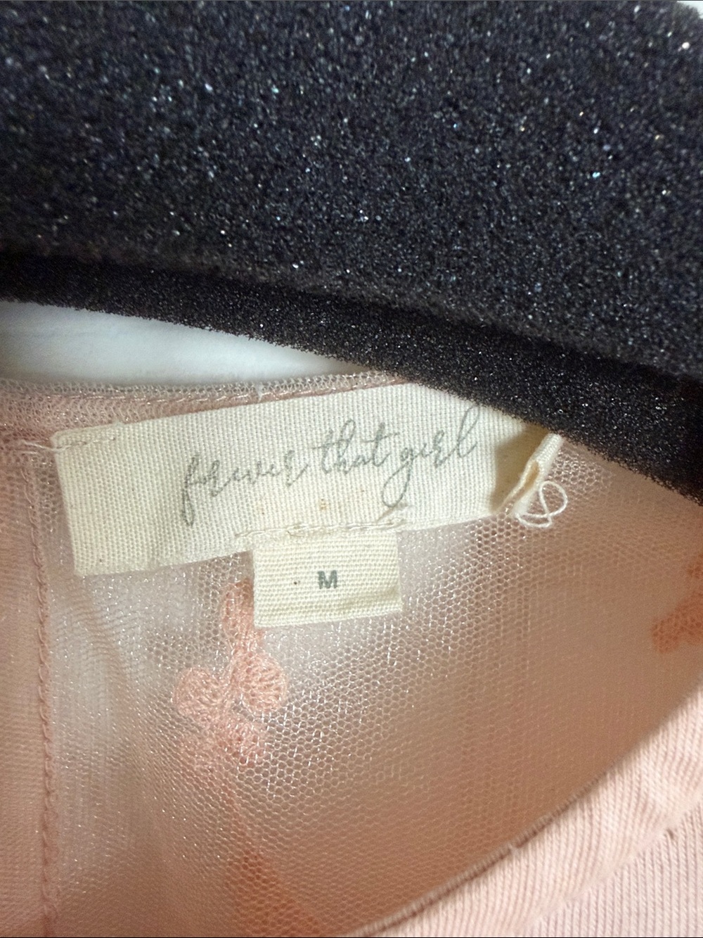 Forever That Girl Women's Lace Flutter Sleeve Blouse in Blush - Picture 7 of 14